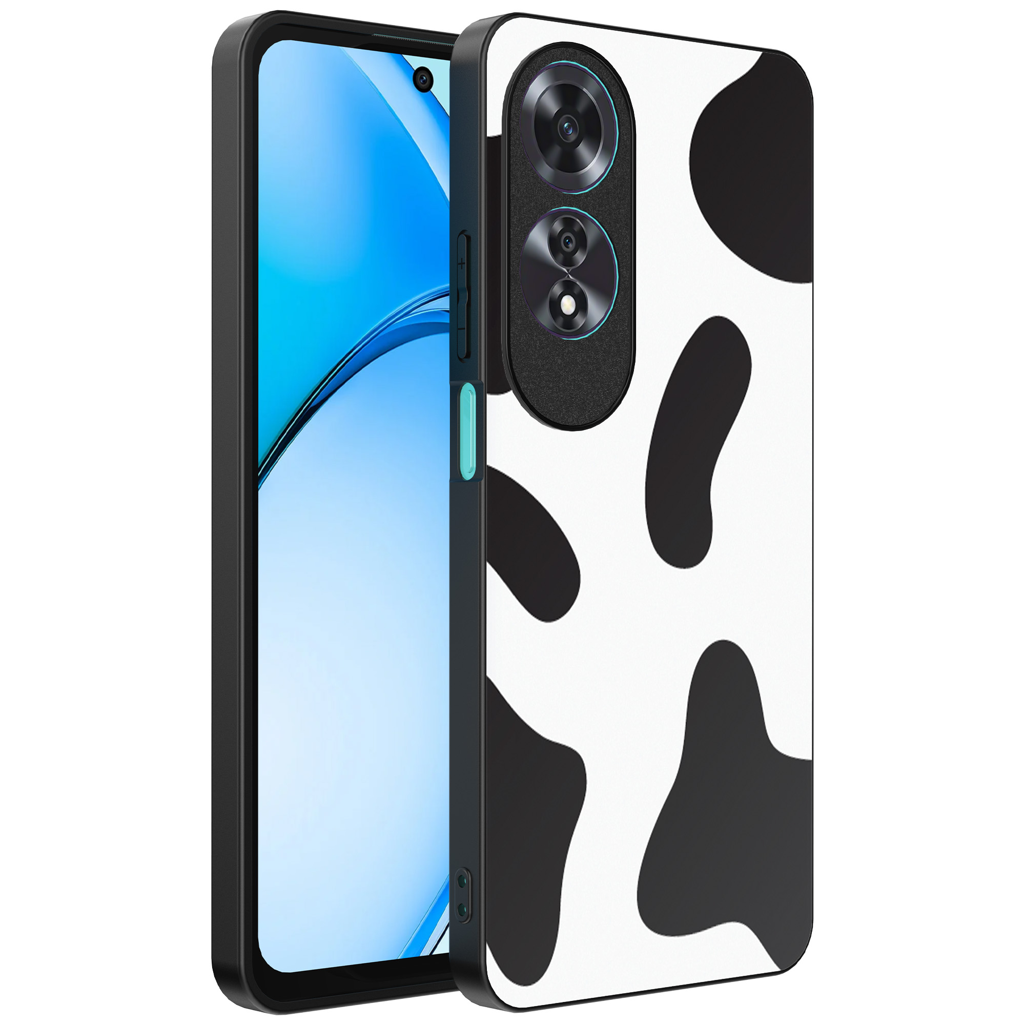 Oppo A60 telefoonhoesje met koeienvlekken opdruk (1)