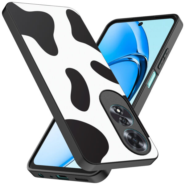 Oppo A60 telefoonhoesje met koeienvlekken opdruk (2)