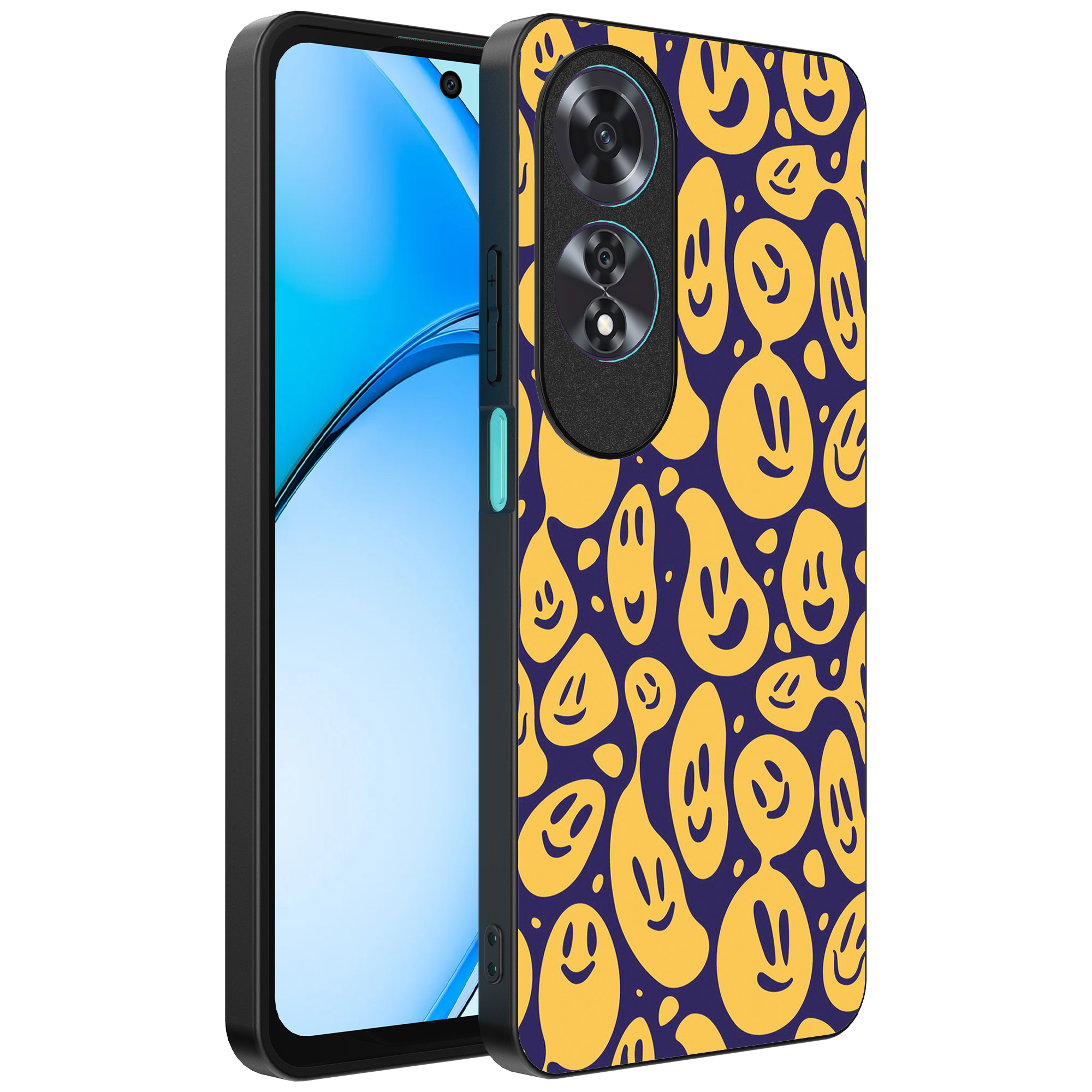 Oppo A60 telefoonhoesje met smiley opdruk (1)
