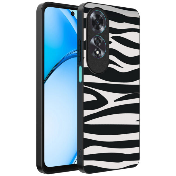 Oppo A60 telefoonhoesje met zebra opdruk (1)