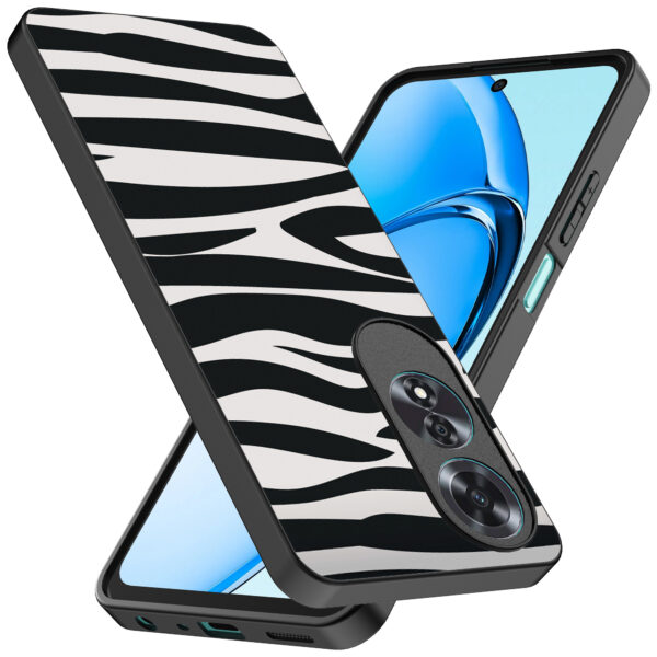 Oppo A60 telefoonhoesje met zebra opdruk (2)