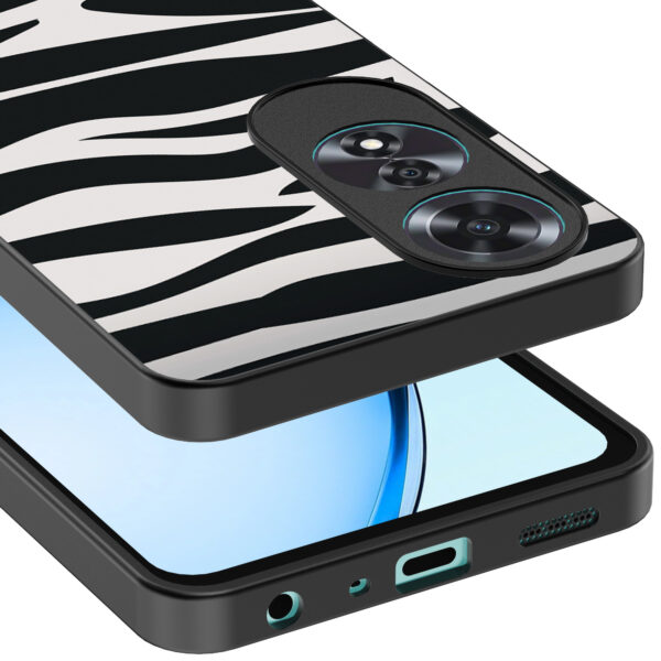 Oppo A60 telefoonhoesje met zebra opdruk (4)