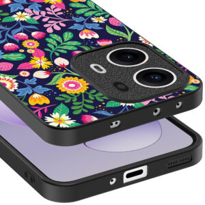 Oppo Reno 13 Pro telefoonhoesje met bloemen opdruk (4)