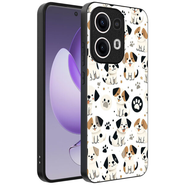 Oppo Reno 13 Pro telefoonhoesje met honden opdruk (1)