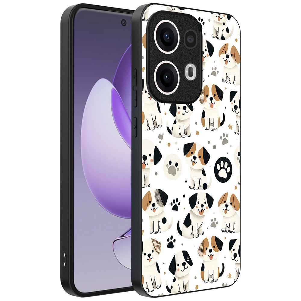 Oppo Reno 13 Pro telefoonhoesje met honden opdruk (1)
