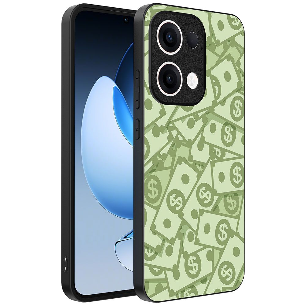 Oppo Reno 13 telefoonhoesje met geld opdruk (1)