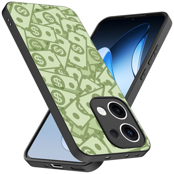 Oppo Reno 13 telefoonhoesje met geld opdruk (2)