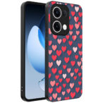 Oppo Reno 13 telefoonhoesje met hartjes opdruk klein (1)