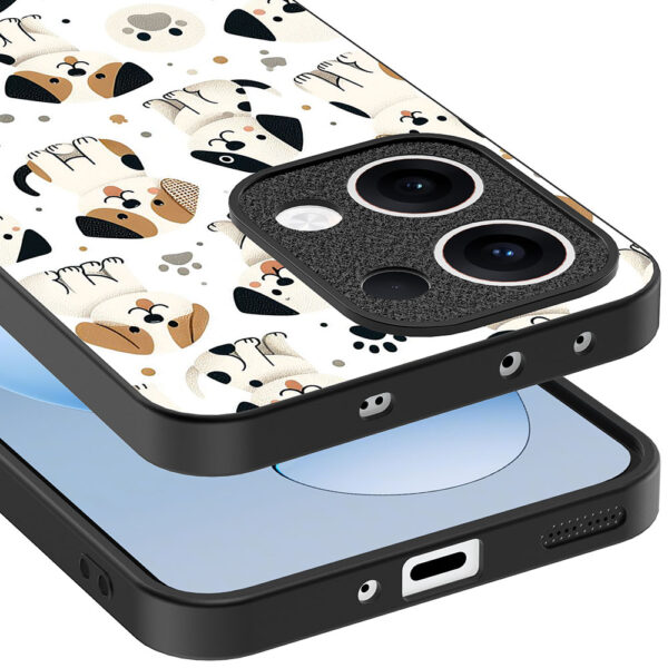 Oppo Reno 13 telefoonhoesje met honden opdruk (4)