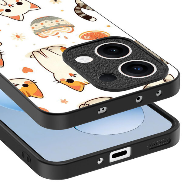 Oppo Reno 13 telefoonhoesje met katten opdruk (3)