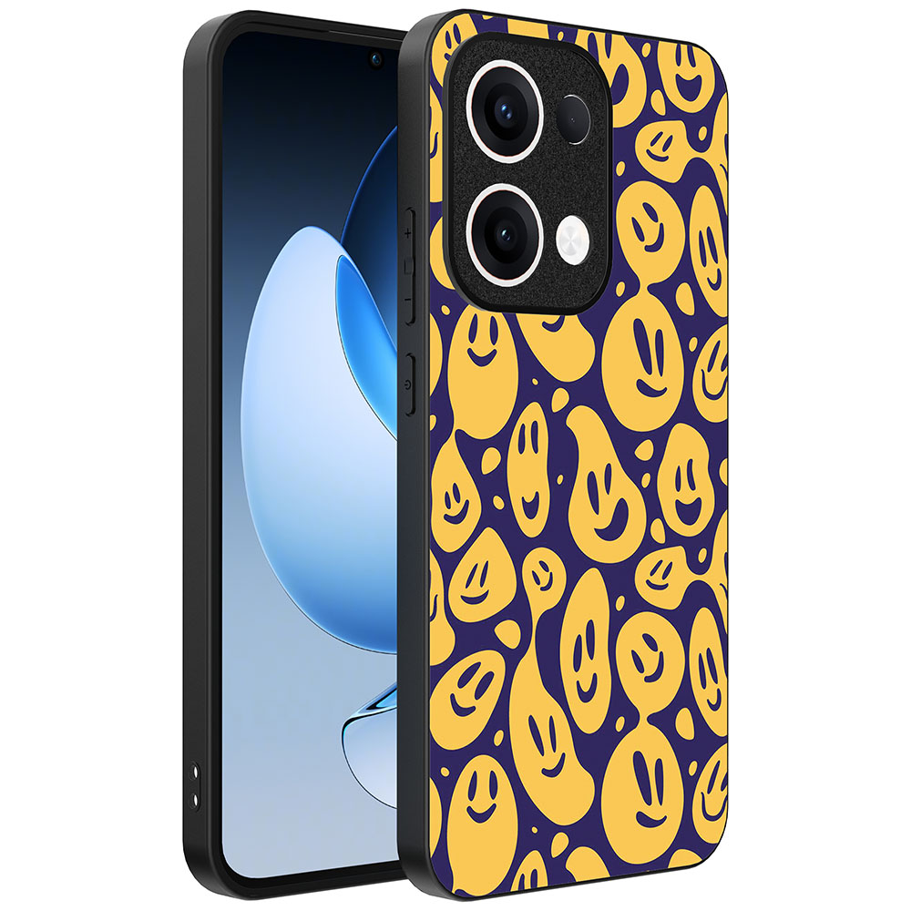 Oppo Reno 13 telefoonhoesje met smiley opdruk (1)