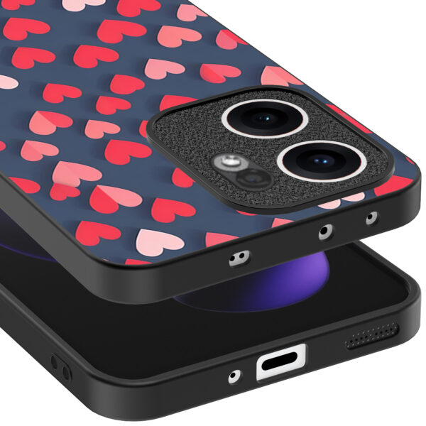 Oppo Reno 13F telefoonhoesje met hartjes opdruk klein (4)