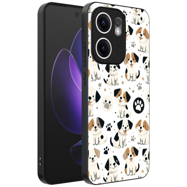 Oppo Reno 13F telefoonhoesje met honden opdruk (1)