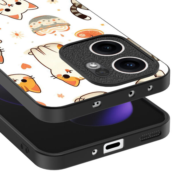Oppo Reno 13F telefoonhoesje met katten opdruk (4)