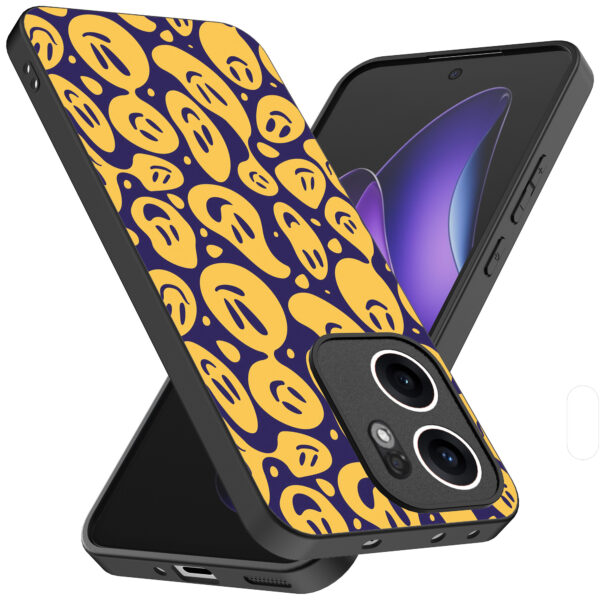 Oppo Reno 13F telefoonhoesje met smiley opdruk (2)