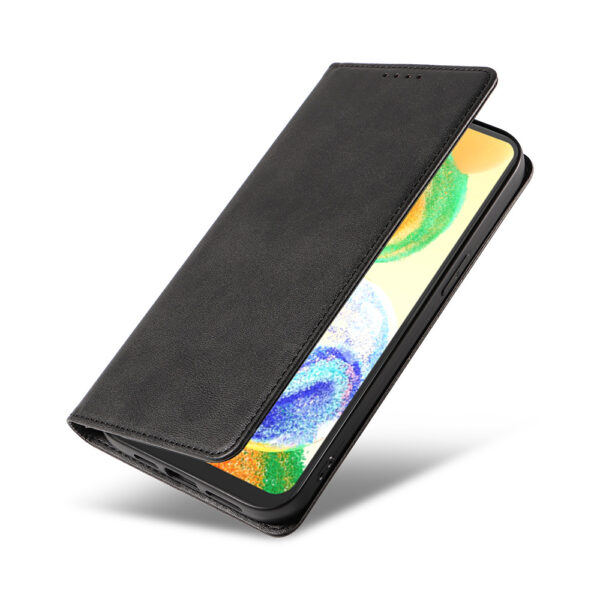 Samsung Galaxy A04s leren telefoonhoesje bookcase met pasjeshouder en magnetische sluiting (4) bruin