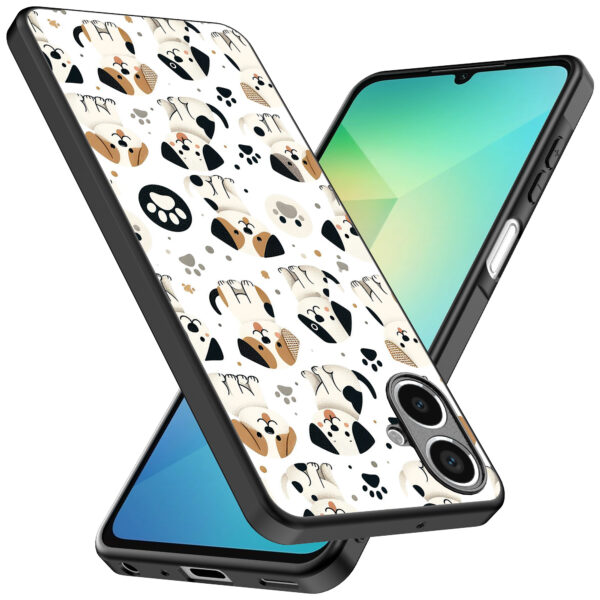 Samsung Galaxy A06 telefoonhoesje met honden opdruk (2)