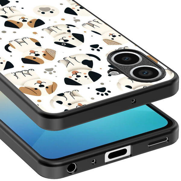 Samsung Galaxy A06 telefoonhoesje met honden opdruk (4)