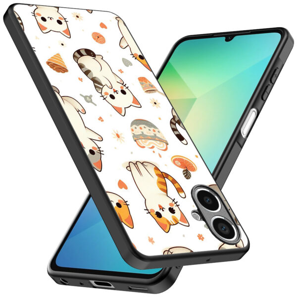 Samsung Galaxy A06 telefoonhoesje met katten opdruk (2)