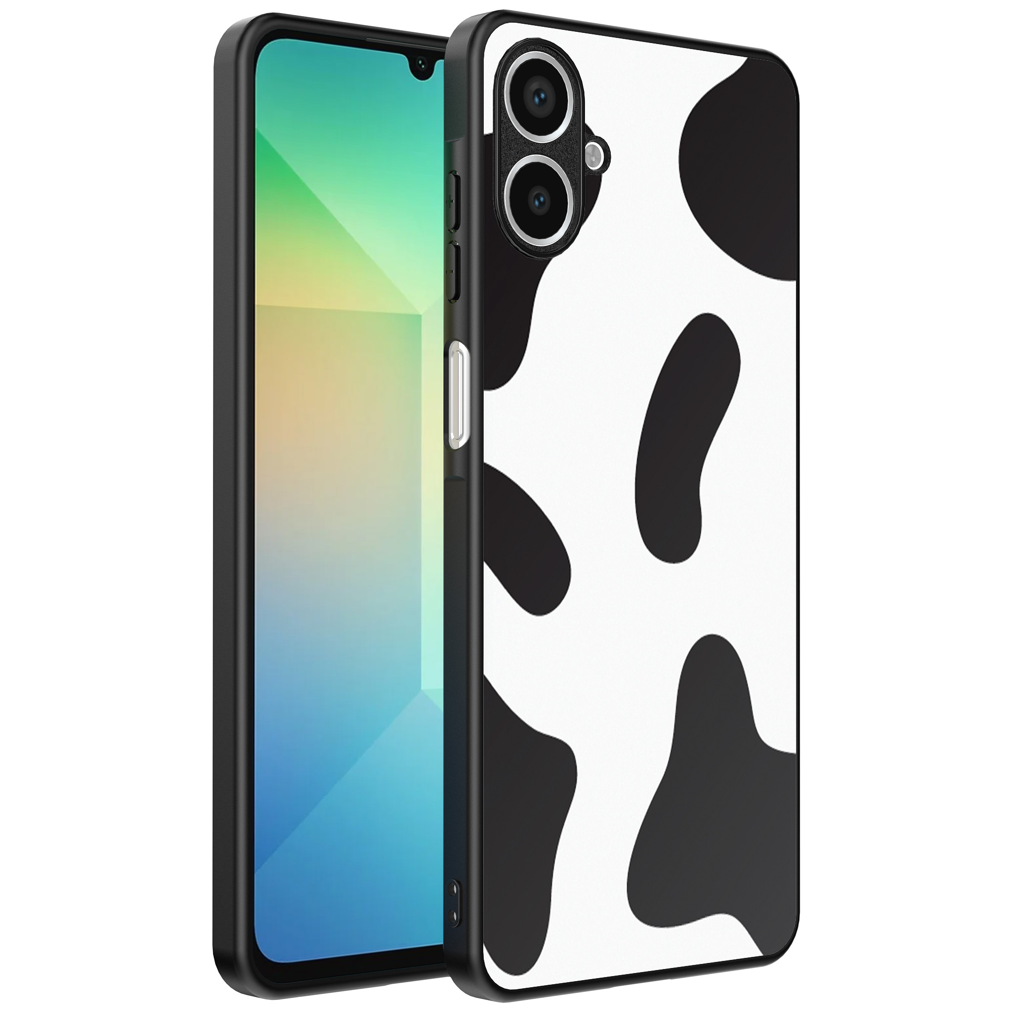 Samsung Galaxy A06 telefoonhoesje met koeienvlekken opdruk (1)