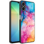 Samsung Galaxy A06 telefoonhoesje met regenboog acryl marmer opdruk (1)