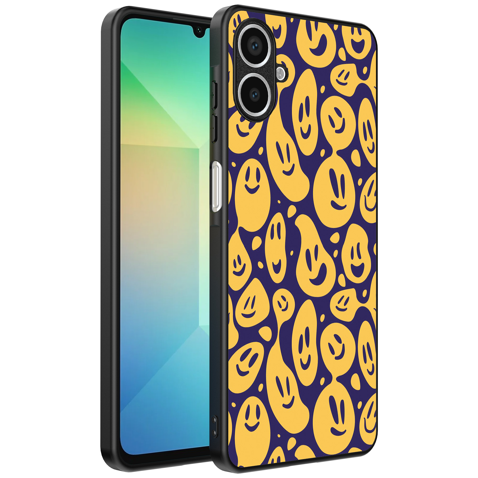 Samsung Galaxy A06 telefoonhoesje met smiley opdruk (1)