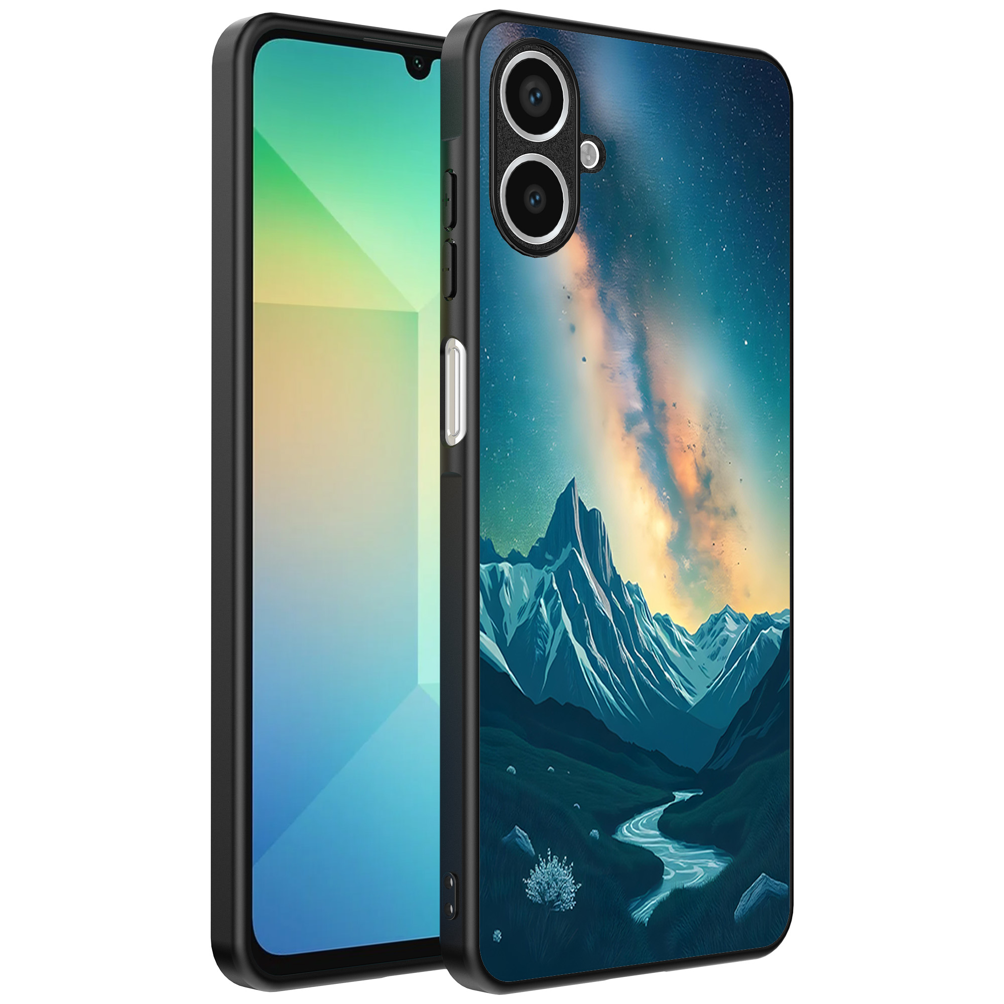 Samsung Galaxy A06 telefoonhoesje met sterrenhemel opdruk (1)