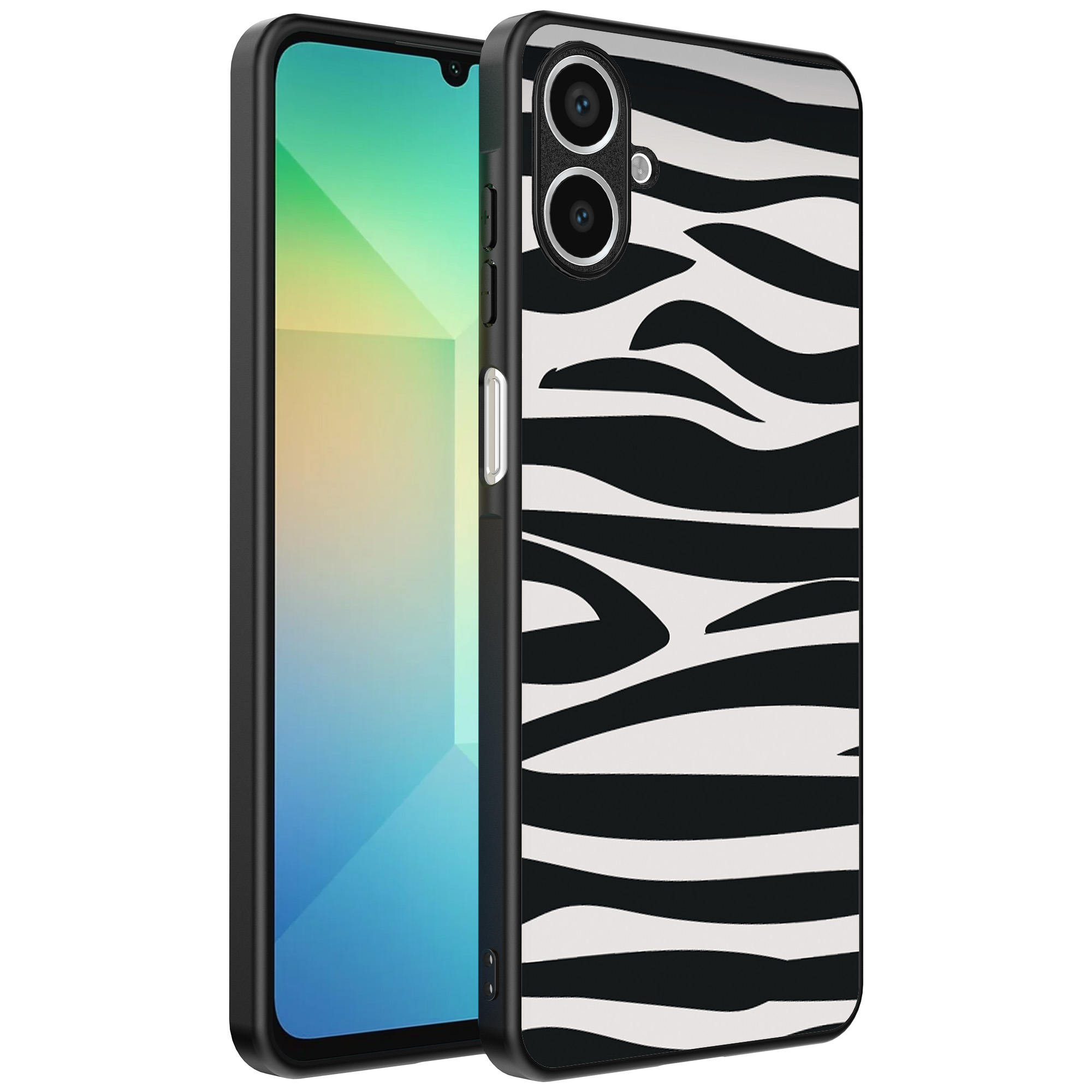 Samsung Galaxy A06 telefoonhoesje met zebra opdruk (1)