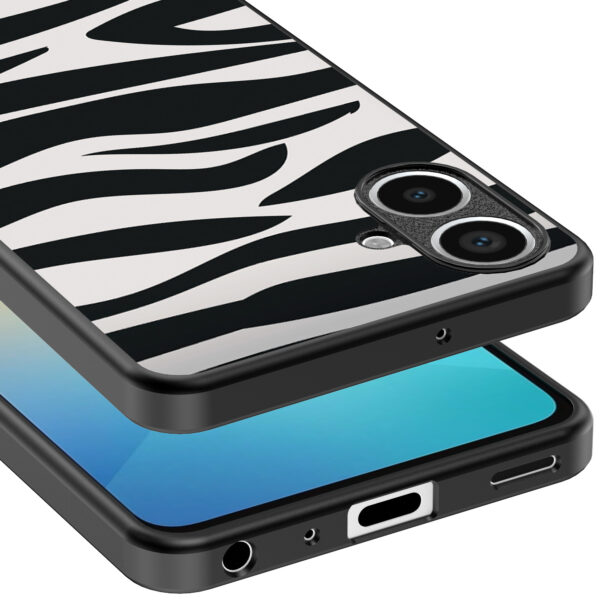 Samsung Galaxy A06 telefoonhoesje met zebra opdruk (4)