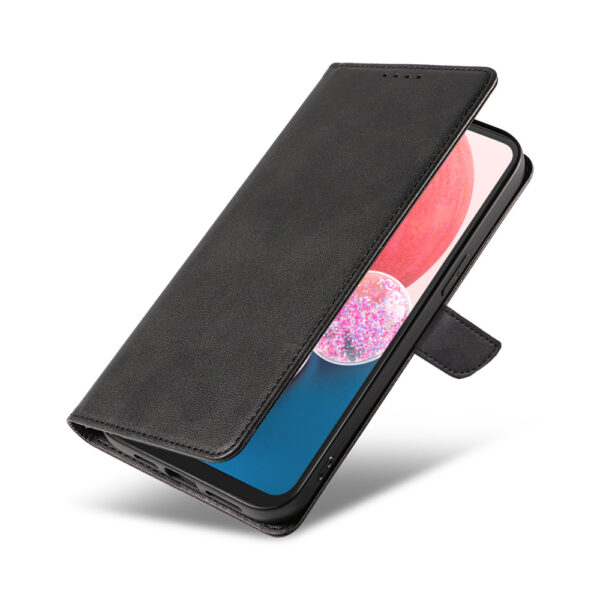 Samsung Galaxy A13 4G leren telefoonhoesje bookcase met pasjeshouder en magnetisch lipje (4)