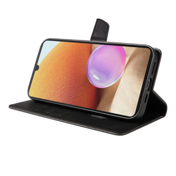 Samsung Galaxy A32 4G leren telefoonhoesje bookcase met pasjeshouder en magnetisch lipje (3)