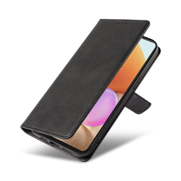 Samsung Galaxy A32 4G leren telefoonhoesje bookcase met pasjeshouder en magnetisch lipje (4)