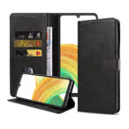 Samsung Galaxy A33 5G leren telefoonhoesje bookcase met pasjeshouder en magnetisch lipje (1)