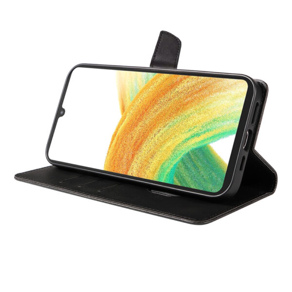 Samsung Galaxy A33 5G leren telefoonhoesje bookcase met pasjeshouder en magnetisch lipje (3)