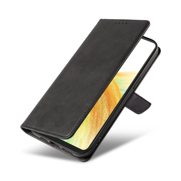 Samsung Galaxy A33 5G leren telefoonhoesje bookcase met pasjeshouder en magnetisch lipje (4)