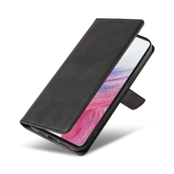 Samsung Galaxy A53 5G leren telefoonhoesje bookcase met pasjeshouder en magnetisch lipje (4)