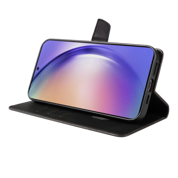 Samsung Galaxy A54 5G leren telefoonhoesje bookcase met pasjeshouder en magnetisch lipje (3)
