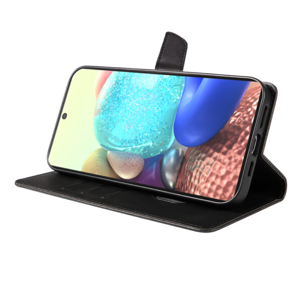 Samsung Galaxy A71 5G leren telefoonhoesje bookcase met pasjeshouder en magnetisch lipje (3)