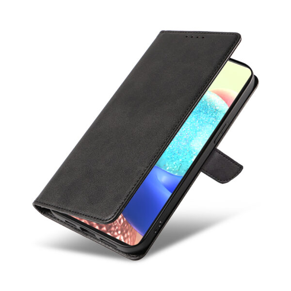 Samsung Galaxy A71 5G leren telefoonhoesje bookcase met pasjeshouder en magnetisch lipje (4)