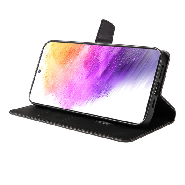 Samsung Galaxy A73 5G leren telefoonhoesje bookcase met pasjeshouder en magnetisch lipje (3)