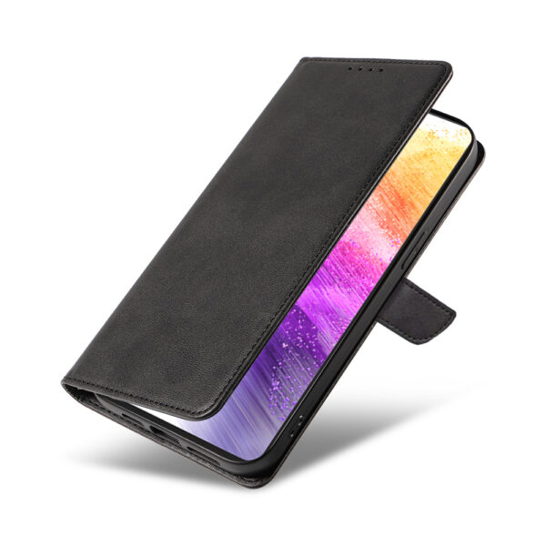 Samsung Galaxy A73 5G leren telefoonhoesje bookcase met pasjeshouder en magnetisch lipje (4)