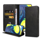 Samsung Galaxy A80 leren telefoonhoesje bookcase met pasjeshouder en magnetische sluiting (1)