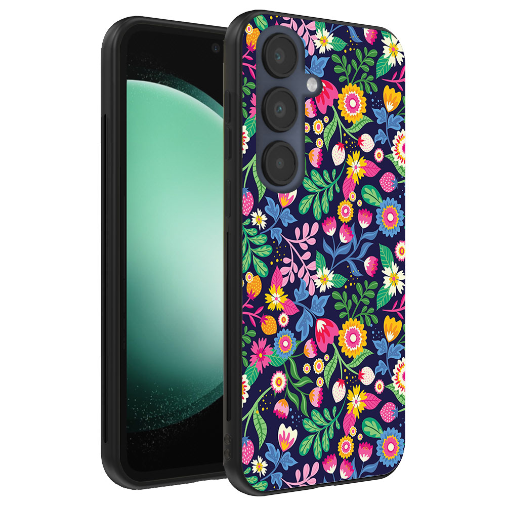 Samsung Galaxy S23 FE telefoonhoesje met bloemen opdruk (1)