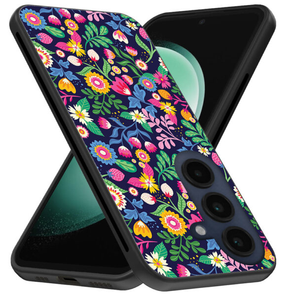Samsung Galaxy S23 FE telefoonhoesje met bloemen opdruk (3)