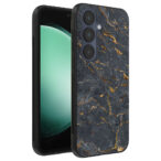 Samsung Galaxy S23 FE telefoonhoesje met grijs marmer opdruk (1)
