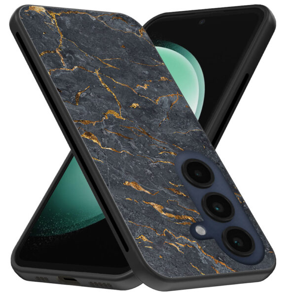 Samsung Galaxy S23 FE telefoonhoesje met grijs marmer opdruk (3)