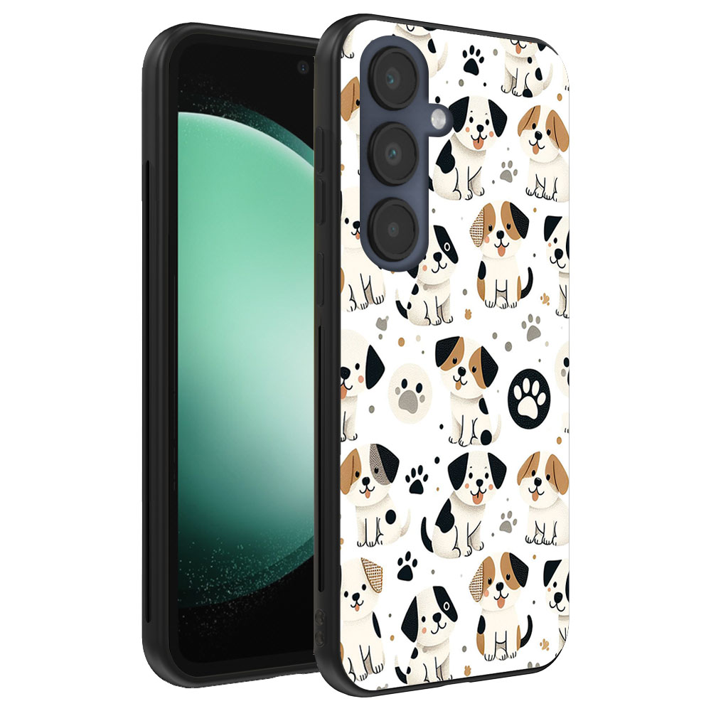 Samsung Galaxy S23 FE telefoonhoesje met honden opdruk (1)