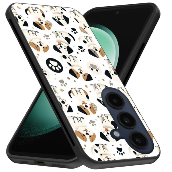 Samsung Galaxy S23 FE telefoonhoesje met honden opdruk (3)
