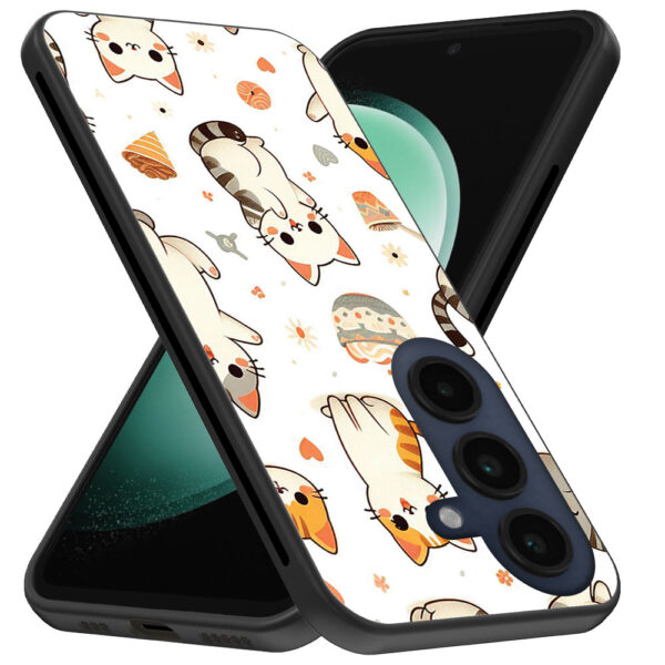 Samsung Galaxy S23 FE telefoonhoesje met katten opdruk (3)