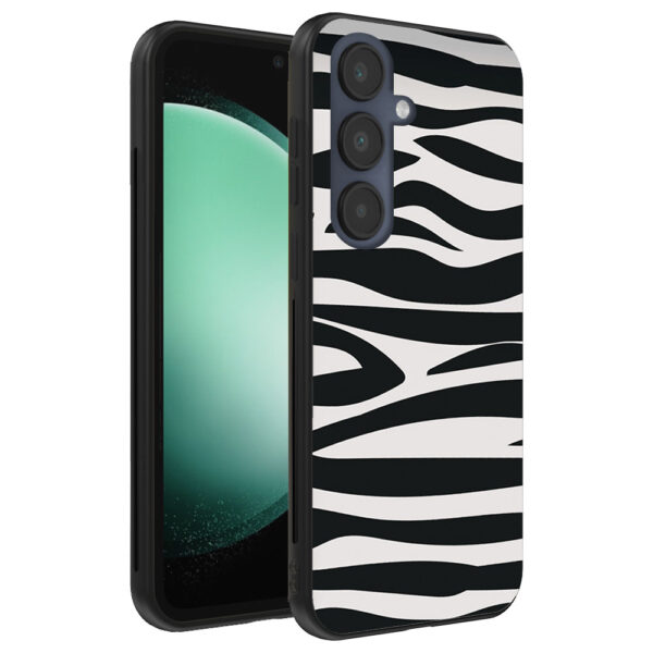 Samsung Galaxy S23 FE telefoonhoesje met zebra opdruk (1)